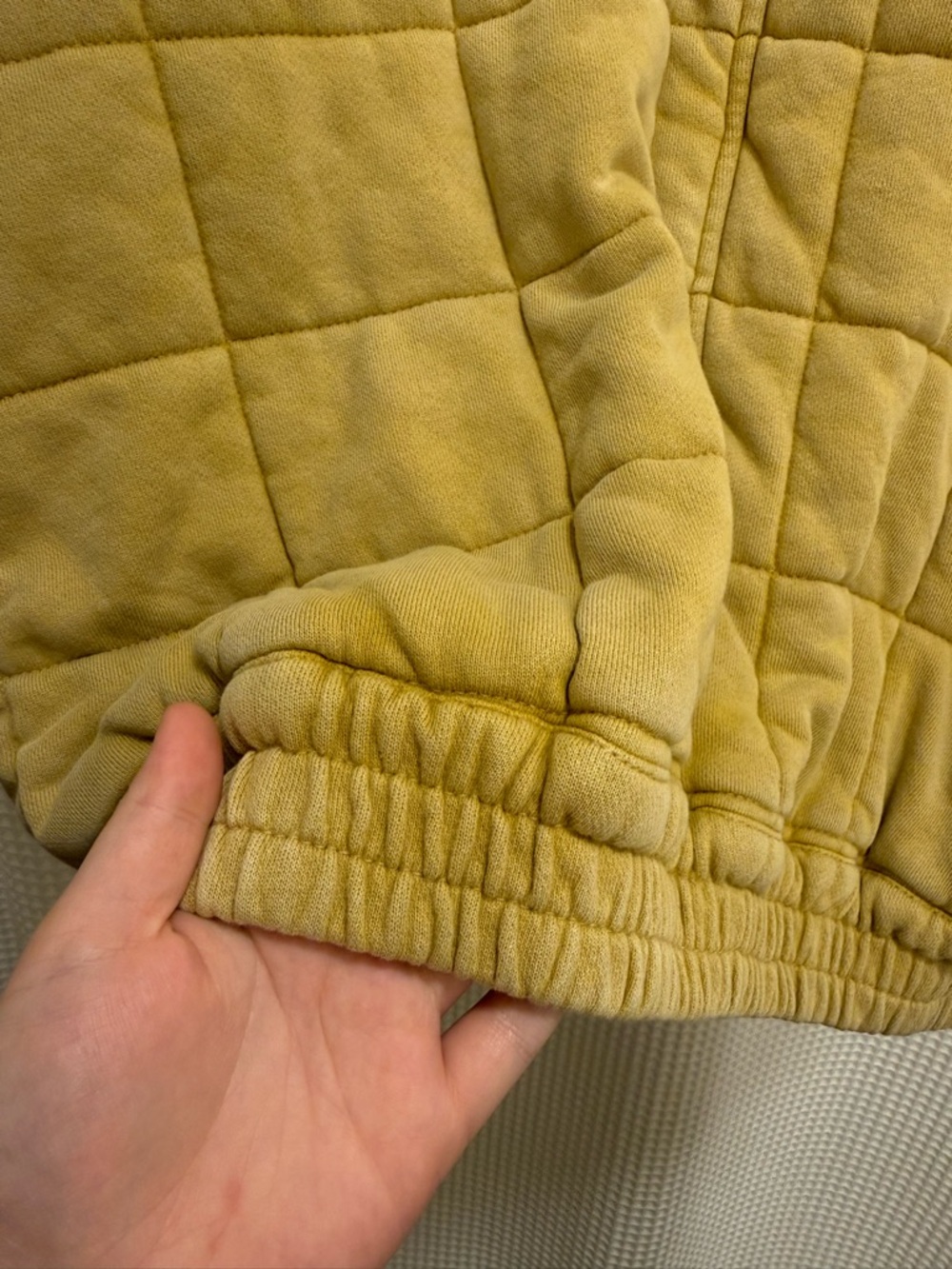 Free People Quilted Zip Jacket in Mustard - Picture 7 of 11